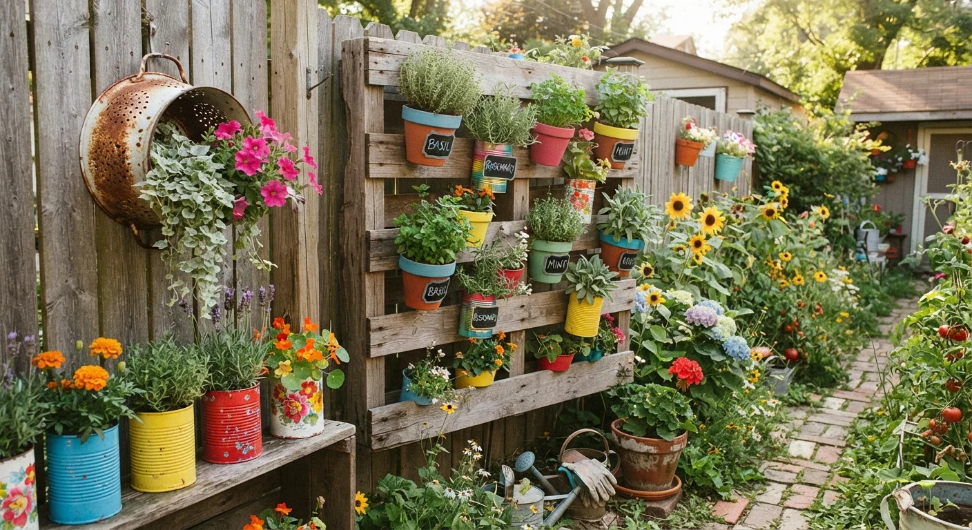 Repurposing Common Household Items for Garden Use